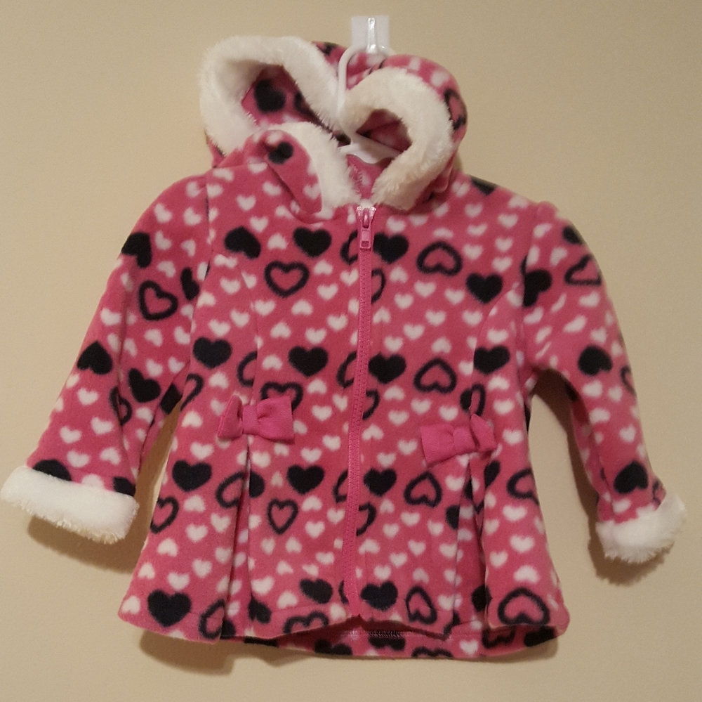 Infant Girl's Hooded Coat